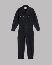 The Black Denim Jumpsuit