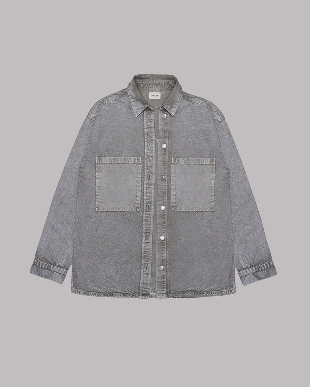 The Khaki Faded Denim Overshirt