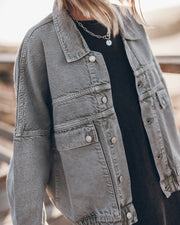 The Khaki Faded Denim Jacket