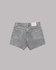 The Khaki Faded Denim Shorts